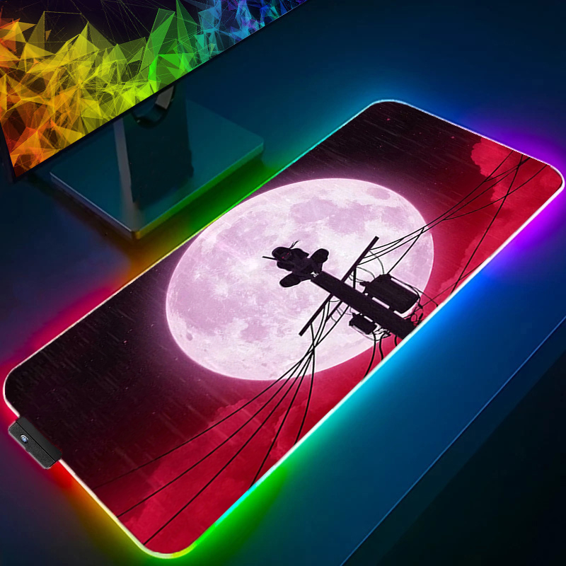 RGB Large Mouse Pad Backlight  - Gaming Keyboard No Rgb avaliação e preço