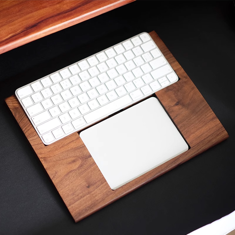 2 in 1 Walnut Solid Wooden Tra - Wrist Rest Wood avaliação e preço