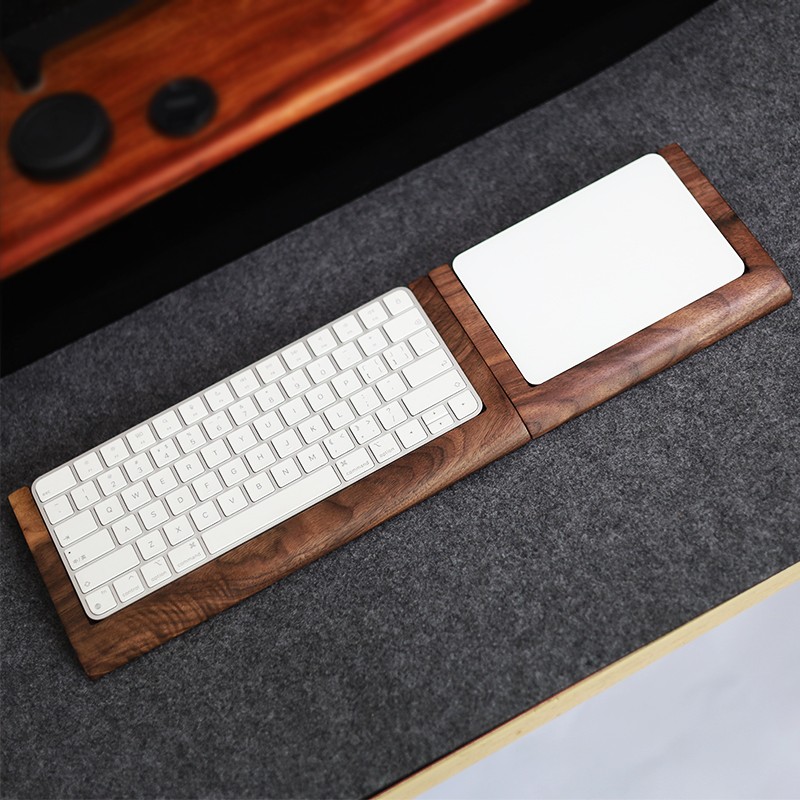 2 in 1 Walnut Solid Wooden Tra - Wrist Rest Wood avaliação e preço