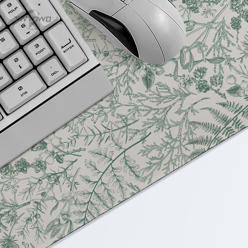 Mouse Pad Gaming Green Flower  - Gaming Keyboard Non Mechanical avaliação e preço