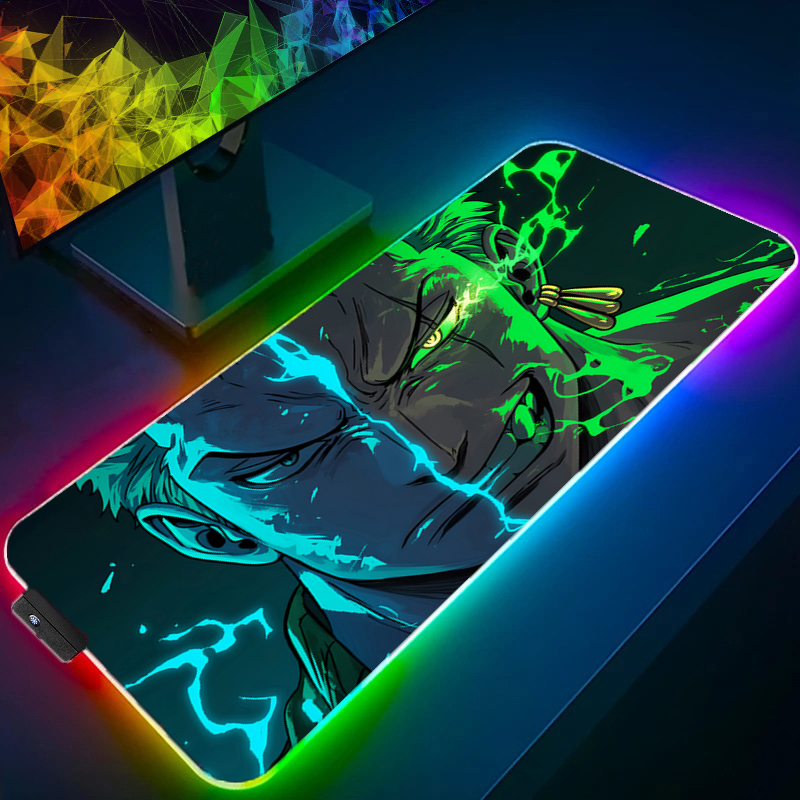 ONE PIECE Zoro Mouse Pad RGB G - Gaming Keyboard No Rgb avaliação e preço