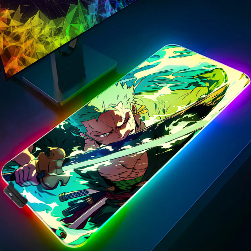 ONE PIECE Zoro Mouse Pad RGB G - Gaming Keyboard No Rgb avaliação e preço