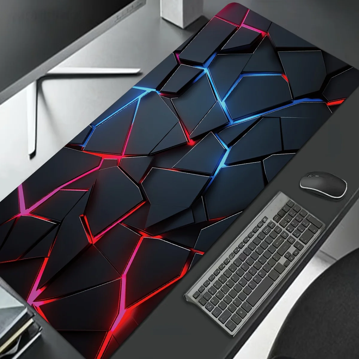 Large gaming Mouse Pads 90x40  - Gaming Keyboard Blue avaliação e preço