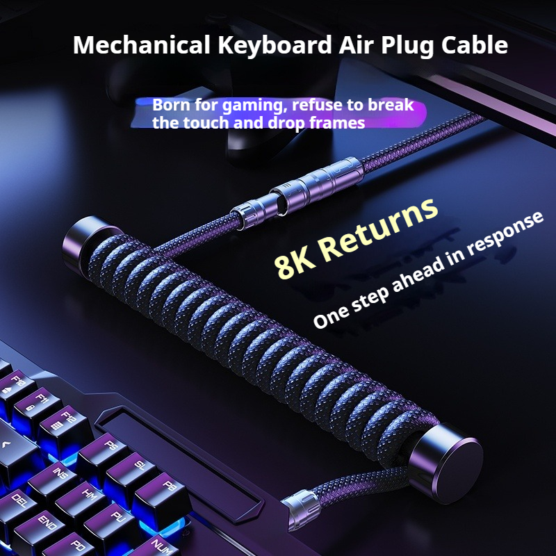 Eary 1.2m Coiled Keyboard Cabl - Gaming Keyboard Types avaliação e preço