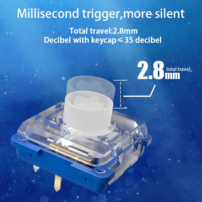 Kailh Deep Sea Silent Mini Hit - Gaming Keyboard No Rgb avaliação e preço