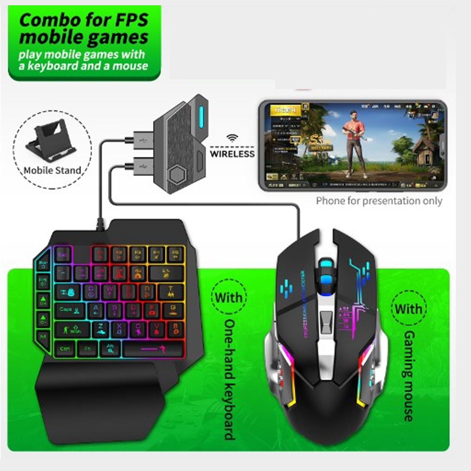 Keyboard Mouse Converter Set R - Gaming Keyboard And Mouse Combo avaliação e preço