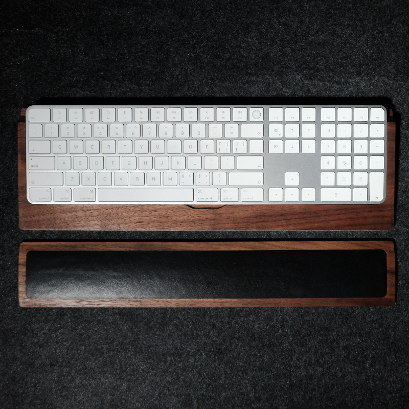 Woody Cowhide Palm Rest for Me - Wrist Rest Wood avaliação e preço