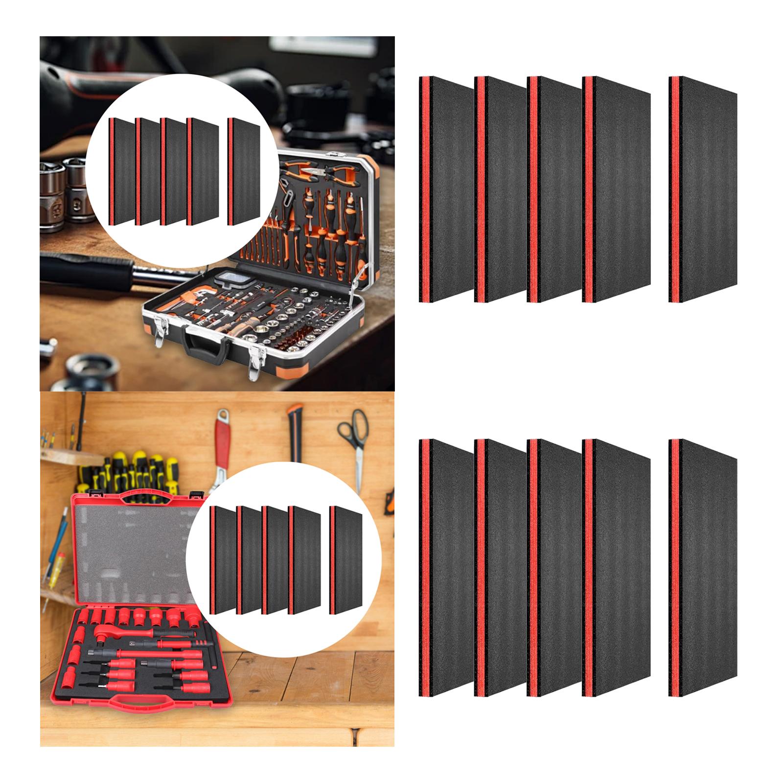 5 Pieces Tool Box Foam Inserts - Polyurethane Foam Sheet avaliação e preço