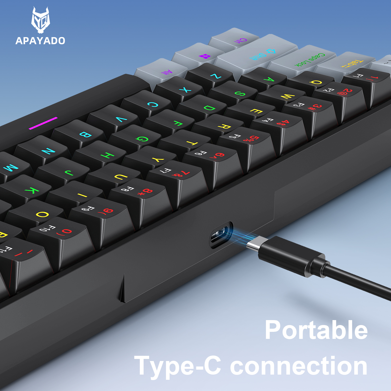 K61 Wired Mechanical Gaming Ke - Gaming Keyboard Blue Switches avaliação e preço