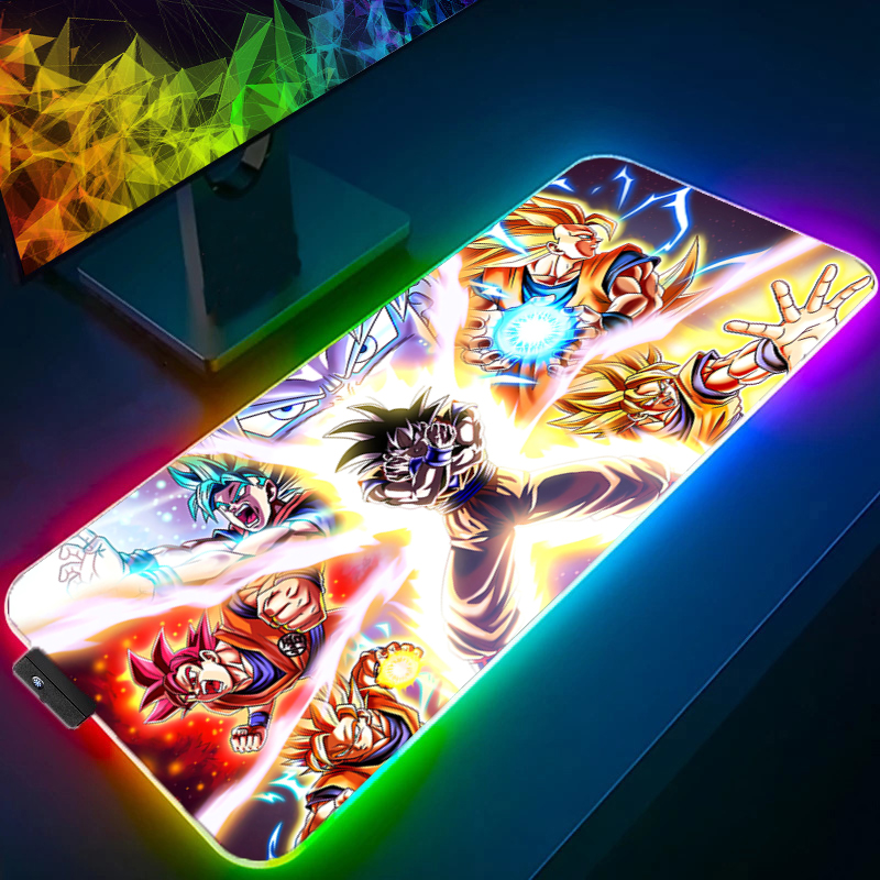 LED Mouse pad Dragon Ball Comp - Gaming Keyboard No Rgb avaliação e preço