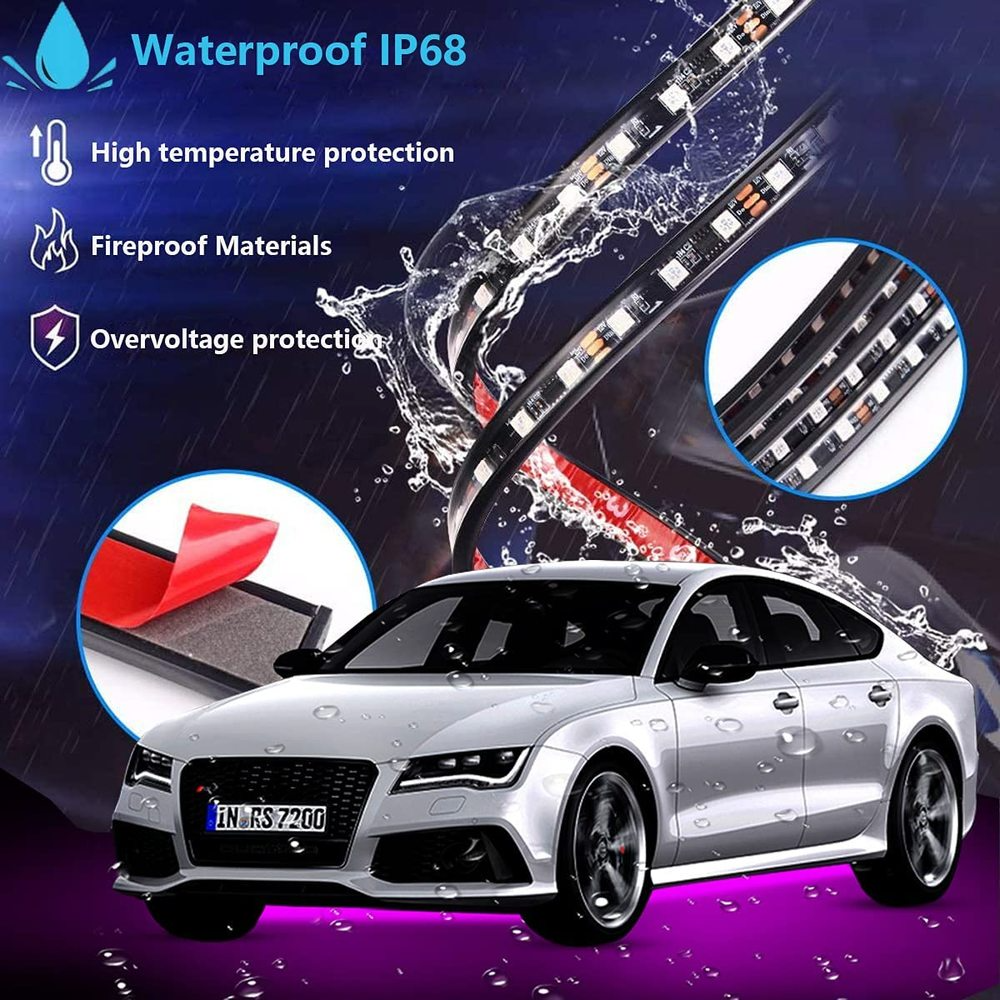 Neon LED Car Bottom Underglow  - Rgb Underglow Strip avaliação e preço