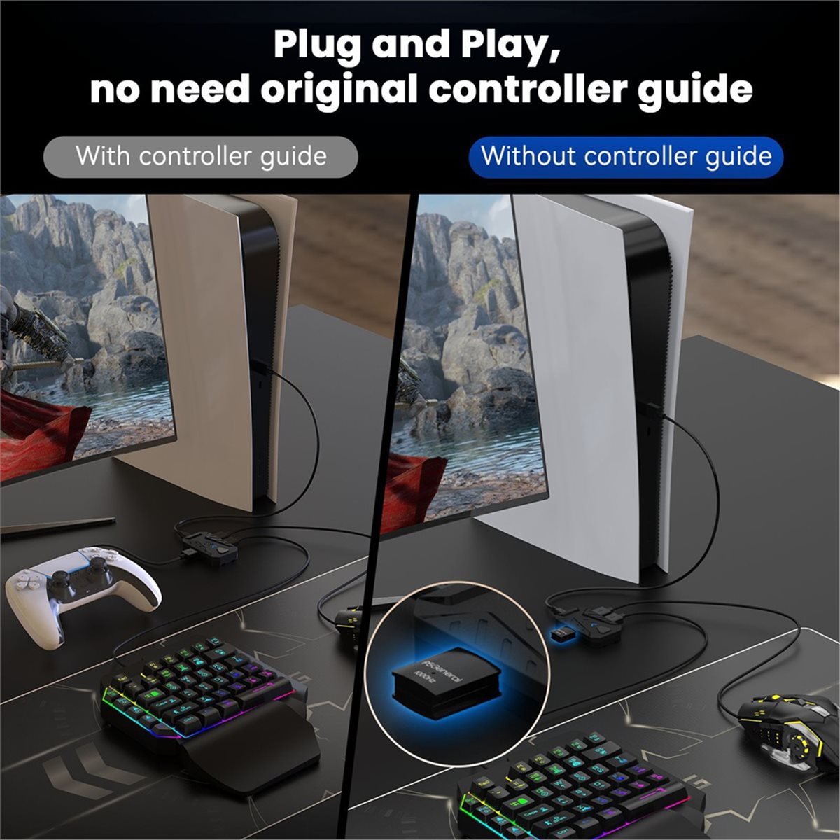 fine For PS5 Gaming Keyboard a - Gaming Keyboard Types avaliação e preço