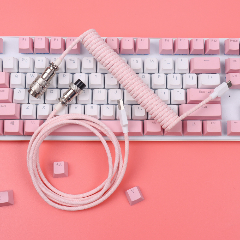 Coiled Cable Keyboard USB Type - Gaming Keyboard Types avaliação e preço