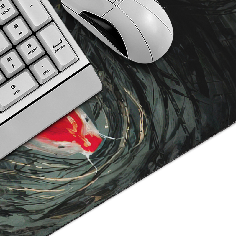 Mouse Pad Red Koi Art Gaming X - Gaming Keyboard Non Mechanical avaliação e preço