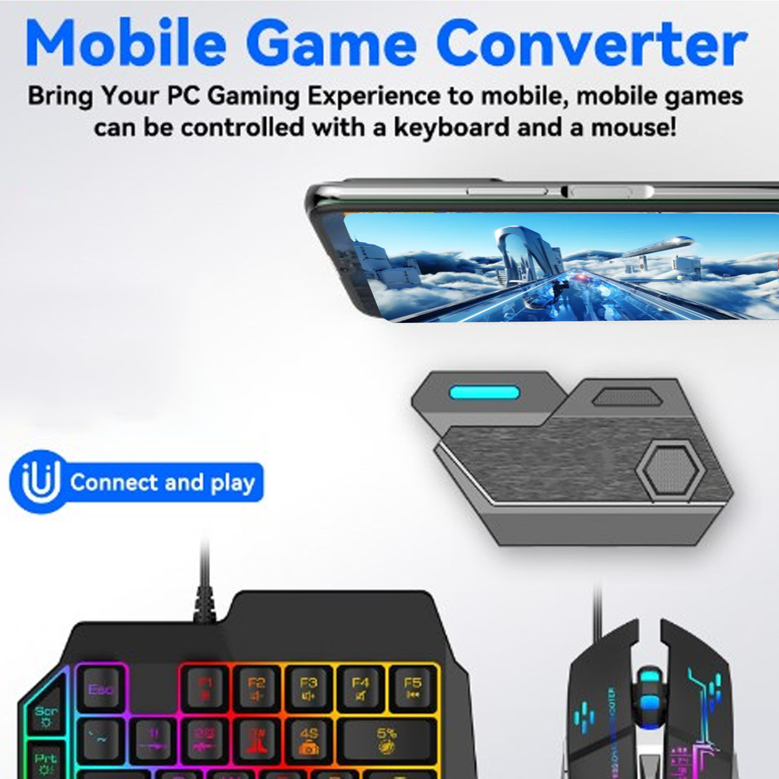 Mobile Game Combo Pack Bluetoo - Gaming Keyboard And Mouse Combo avaliação e preço