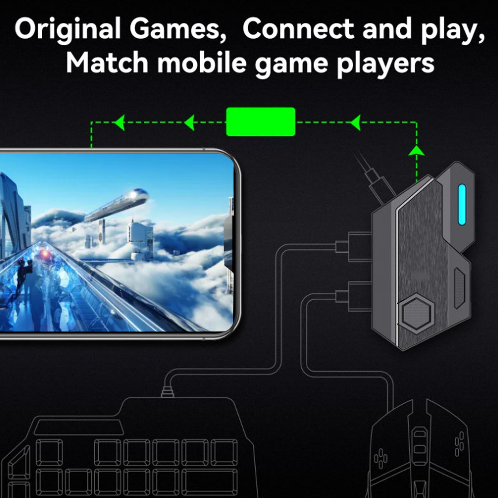 Mobile Game Combo Pack Bluetoo - Gaming Keyboard And Mouse Combo avaliação e preço