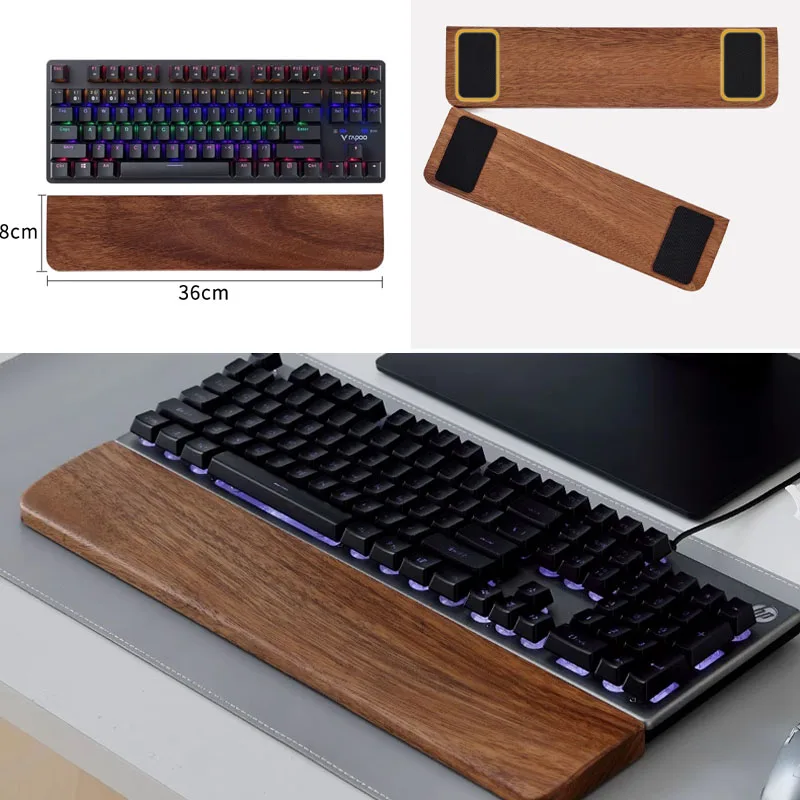 Solid Wood Keyboard Palm Rest  - Wrist Rest Wood avaliação e preço