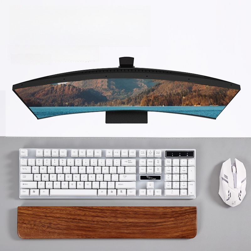 Solid Wood Keyboard Palm Rest  - Wrist Rest Wood avaliação e preço
