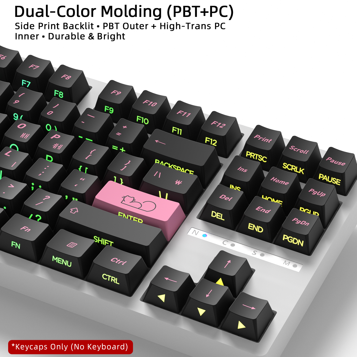 Cute Cat Side Printed Korean K - Keyboard Gaming Black avaliação e preço