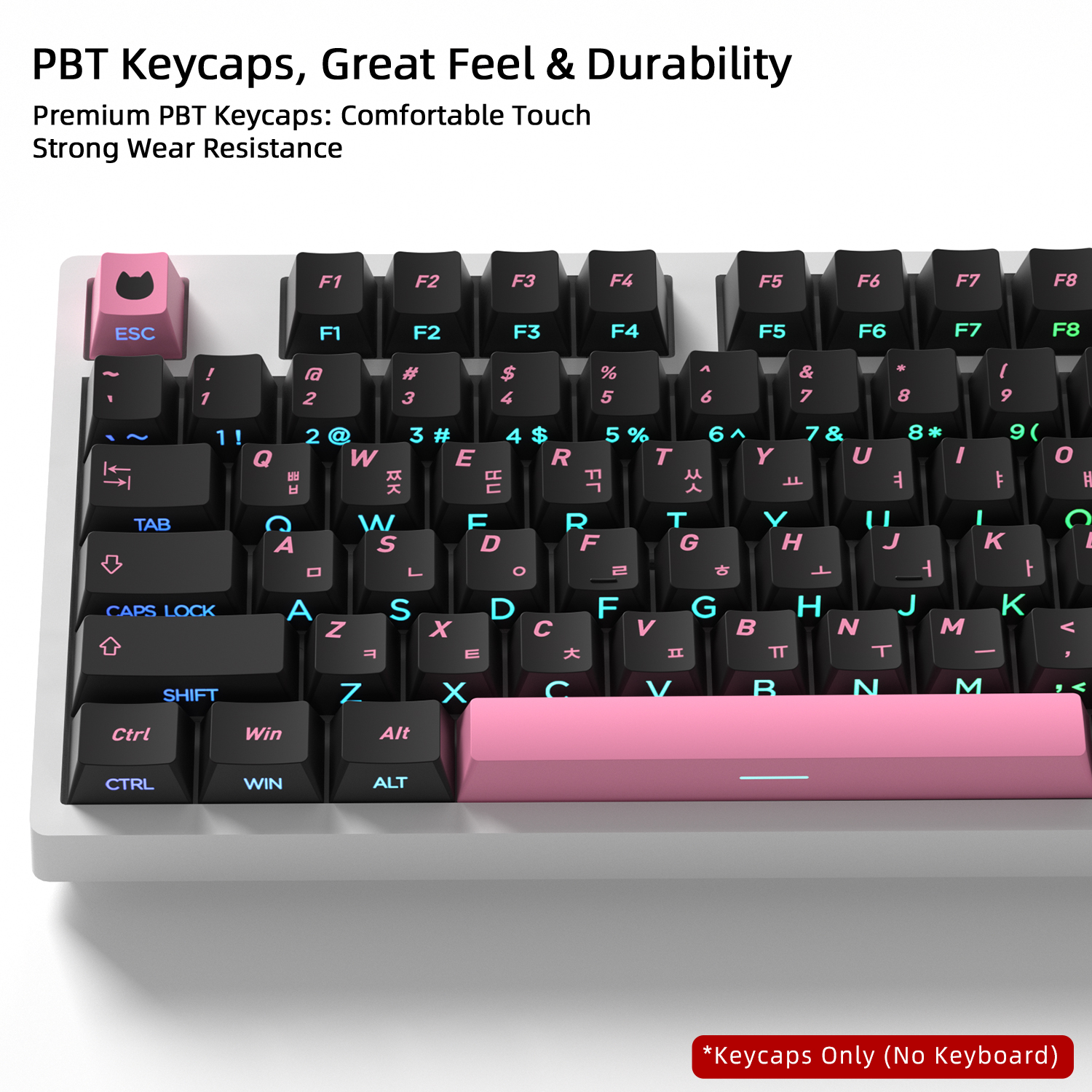 Cute Cat Side Printed Korean K - Keyboard Gaming Black avaliação e preço