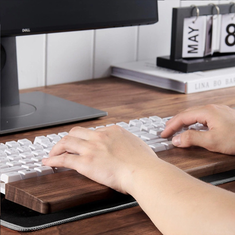 Solid Wood Keyboard Bracket Ha - Wrist Rest Wood avaliação e preço