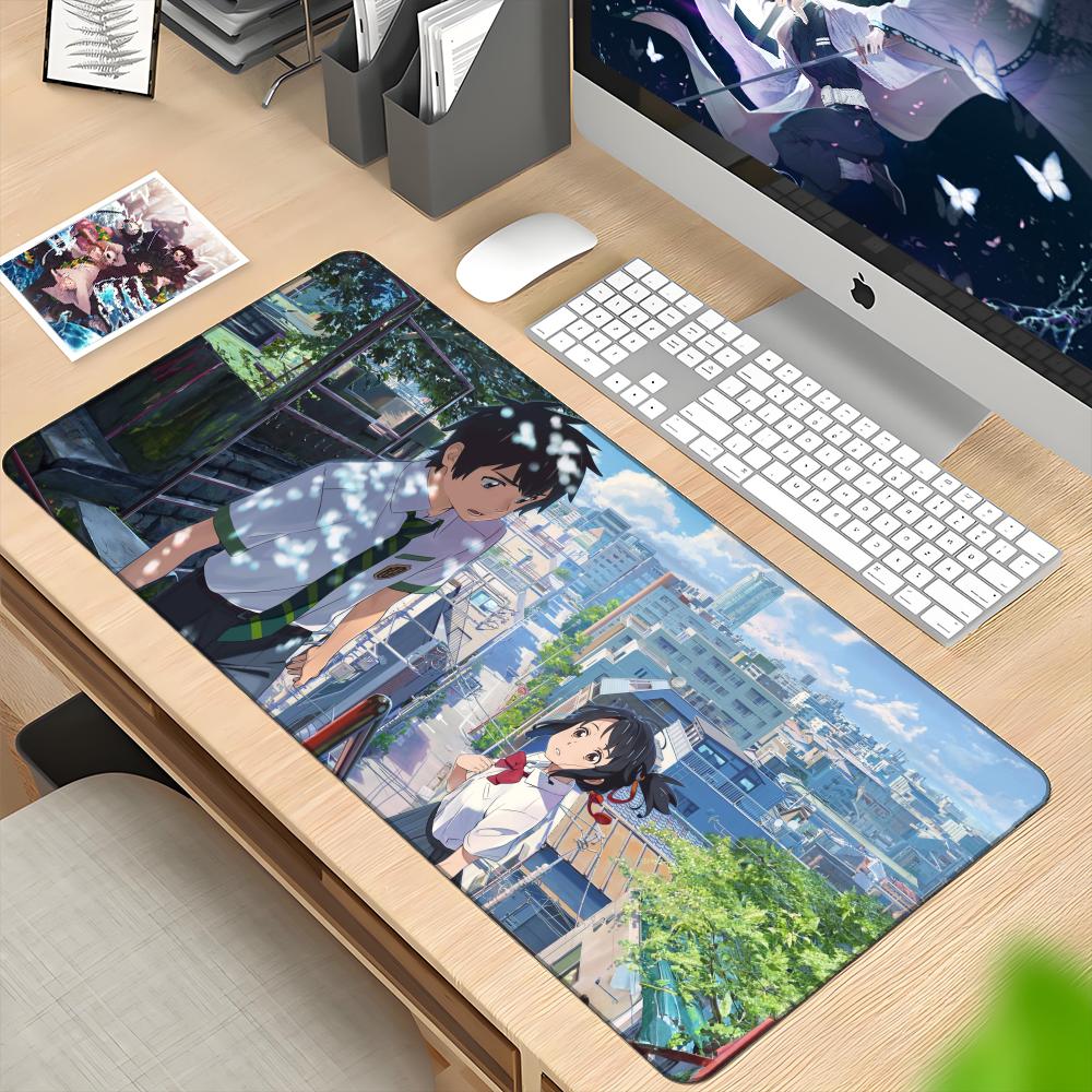 anime Your Name Mouse Pad Desk - Gaming Keyboard Name avaliação e preço