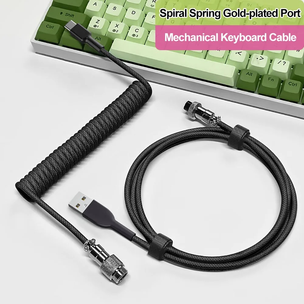 Aviator Coiled Keyboard Cable, - Gaming Keyboard Types avaliação e preço