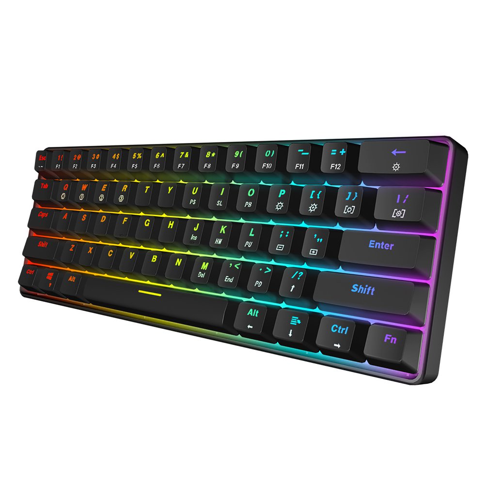 SKYLOONG GK61 Mini Portable 60 - Gaming Keyboard Blue Switches avaliação e preço