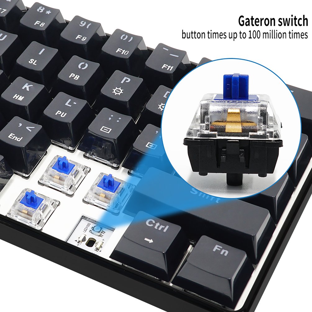 SKYLOONG GK61 Mini Portable 60 - Gaming Keyboard Blue Switches avaliação e preço