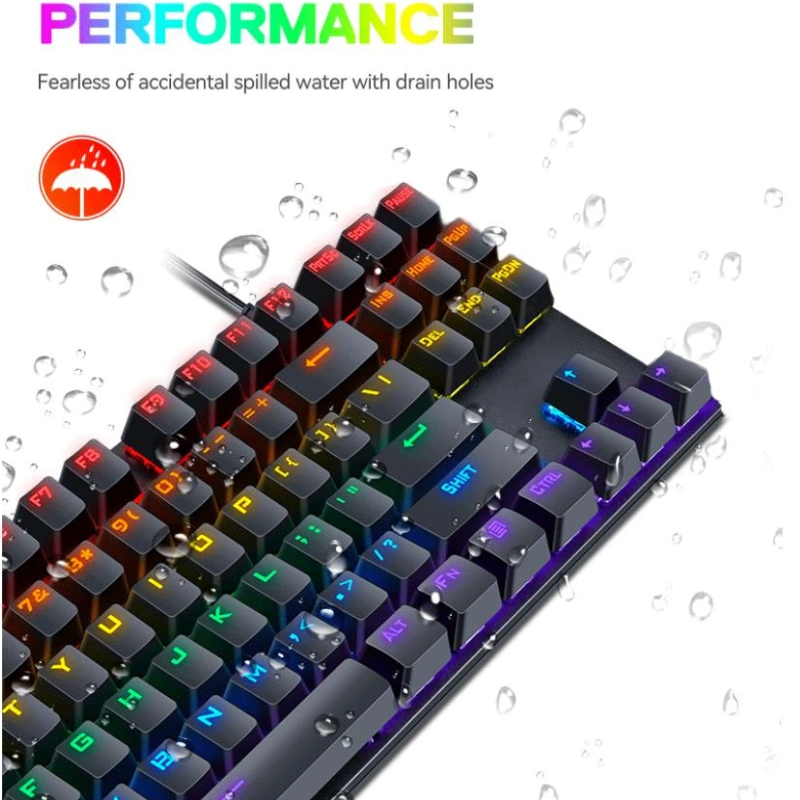 T-Wolf T18 Mechanical Gaming K - Gaming Keyboard Blue Switches avaliação e preço