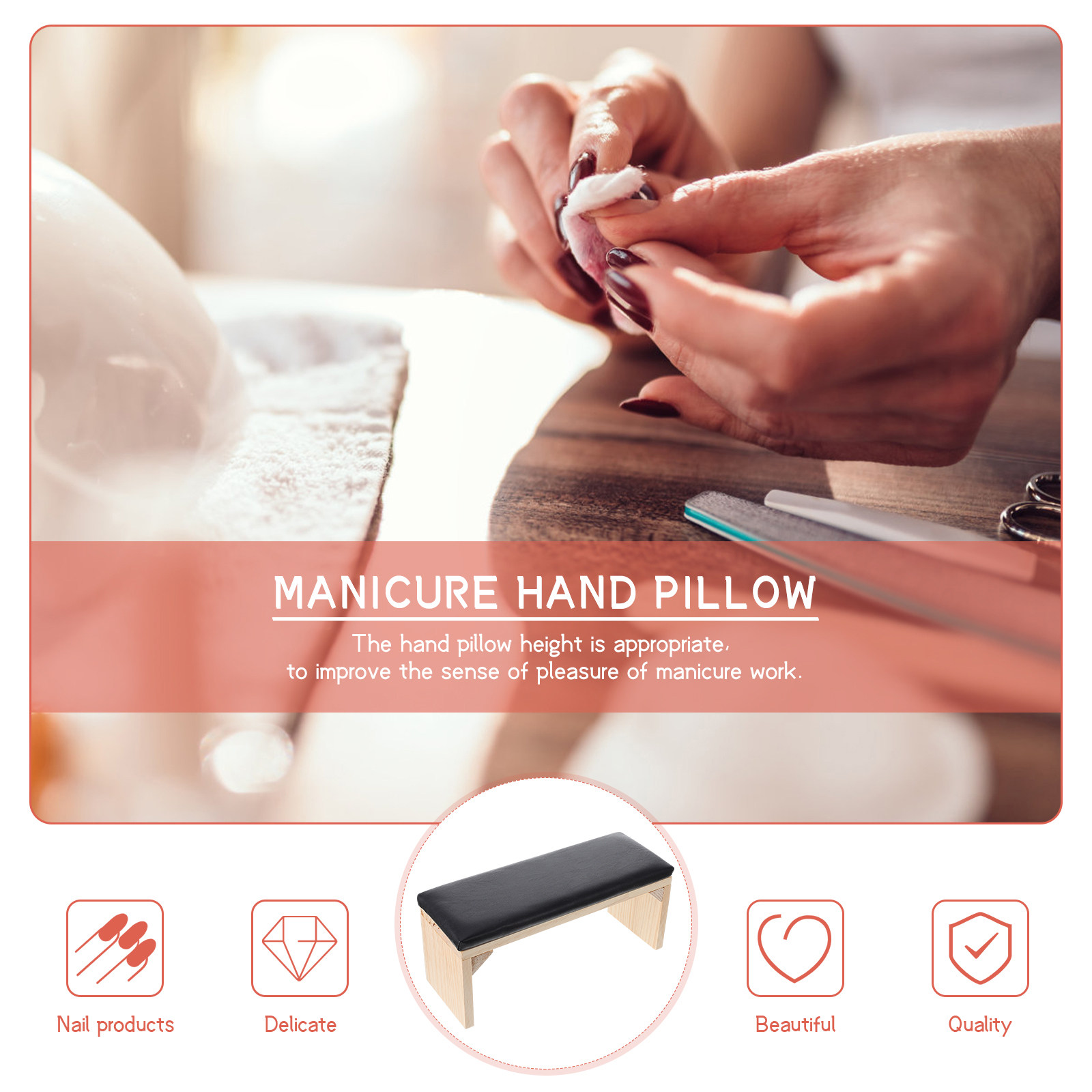 1Pcs Wooden Wrist Rest Pillow  - Wrist Rest Wood avaliação e preço