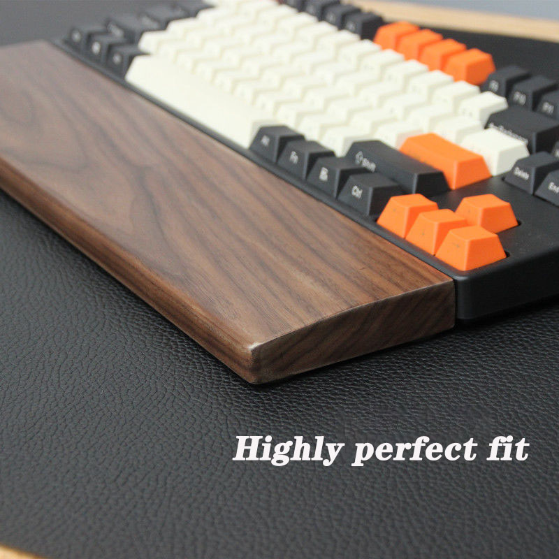 Walnut Wood Mechanical Keyboar - Wrist Rest Wood avaliação e preço