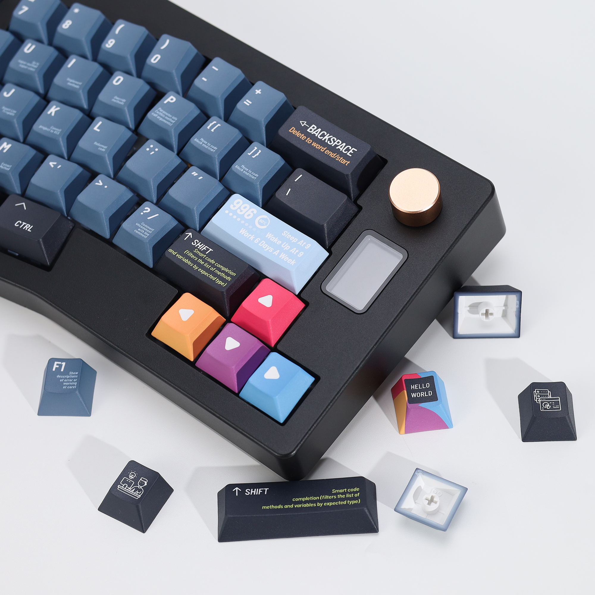 KBDiy Black Programmer Keycap  - Keyboard Gaming Black avaliação e preço