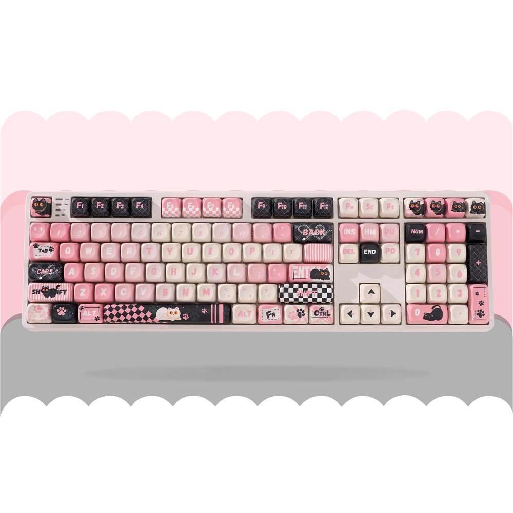 Custom MOA Profile Black Pink  - Keyboard Gaming Black avaliação e preço