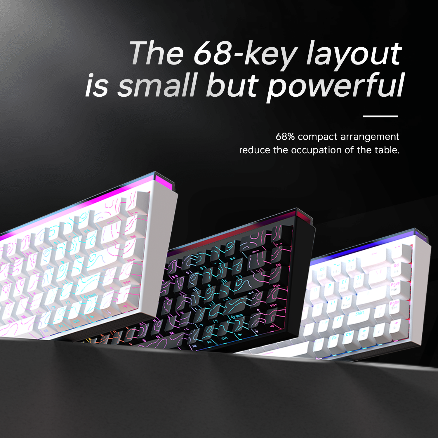 New Ajazz Nacodex Nk68 Mechani - Gaming Keyboard Blue Switches avaliação e preço