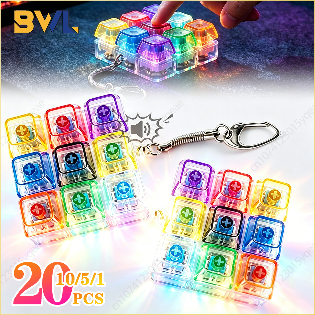 1-20PCS 9 Keys Mechanical Swit - Gaming Keyboard Tester avaliação e preço
