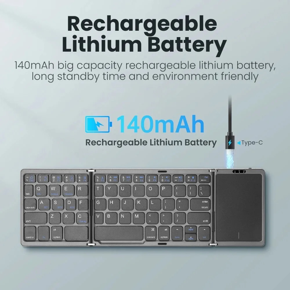 KEBIDUMEI Three Bluetooth Keyb - Gaming Keyboard Non Mechanical avaliação e preço