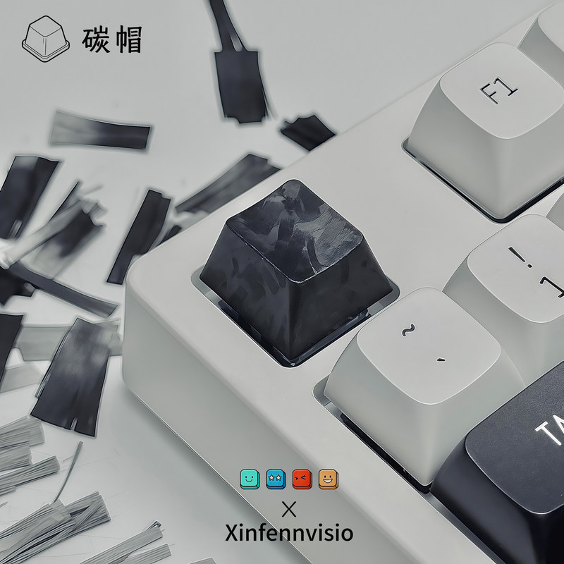 Black Carbon Fiber Keycaps 1pc - Keyboard Gaming Black avaliação e preço