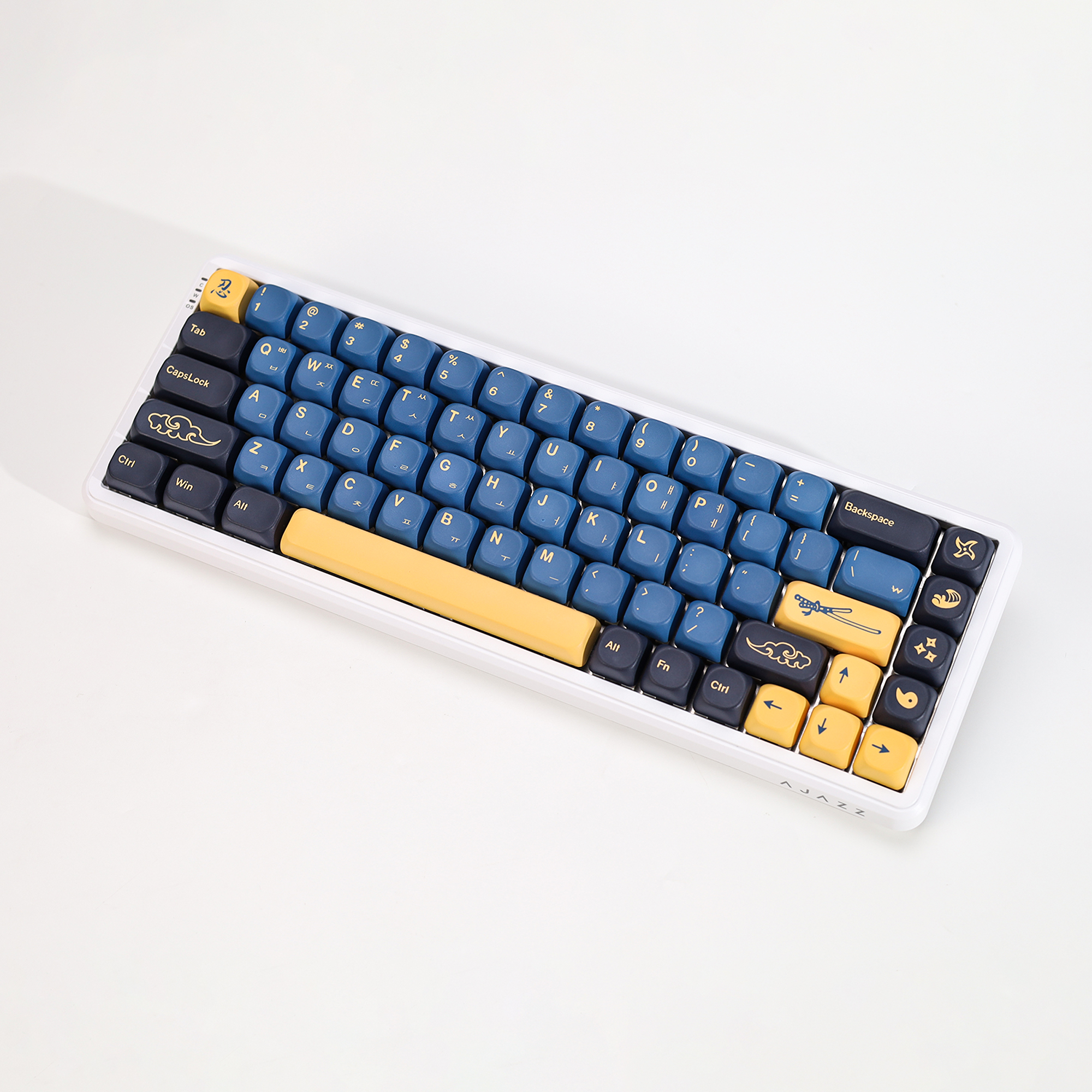 KBDiy Korean Keycap Retro GMK  - Gaming Keyboard Blue avaliação e preço