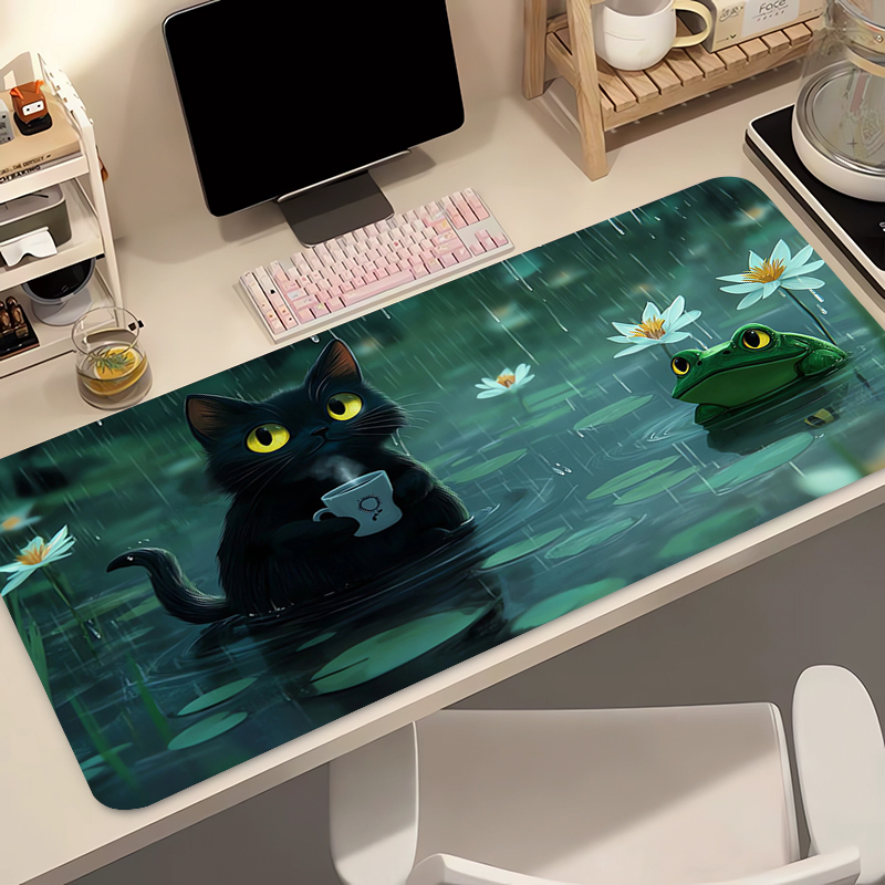 Kawaii Black Cat Silicone Soft - Gaming Keyboard Tactile avaliação e preço