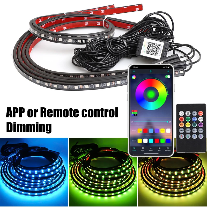 RGB Flexible LED Light bar Car - Rgb Underglow Strip avaliação e preço