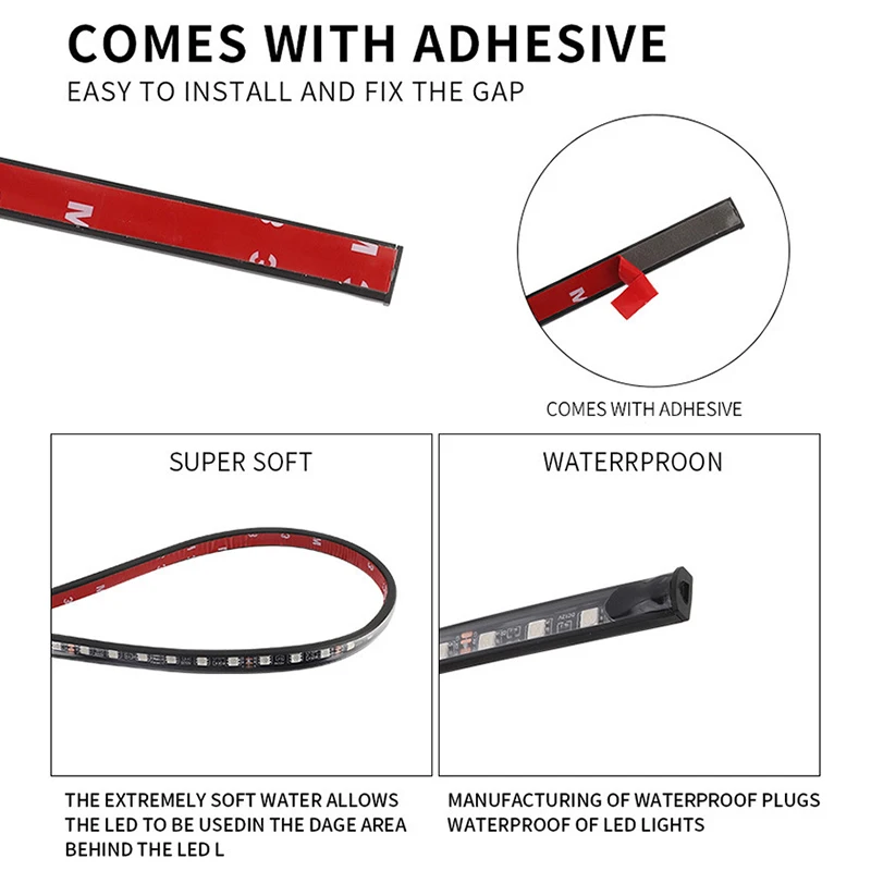 RGB Flexible LED Light bar Car - Rgb Underglow Strip avaliação e preço