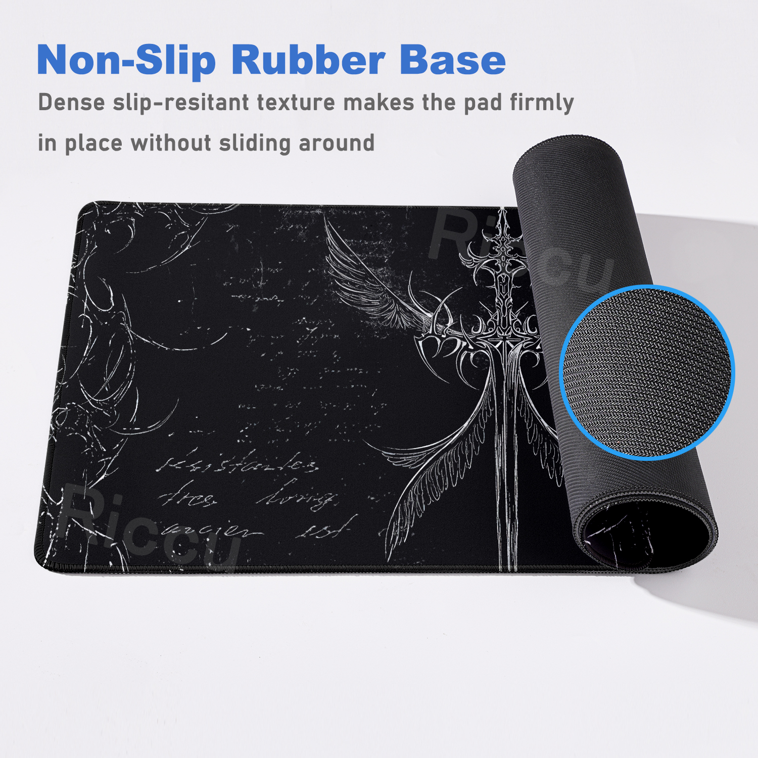 Cool Sword Art Desk Mat Large  - Keyboard Gaming Black avaliação e preço