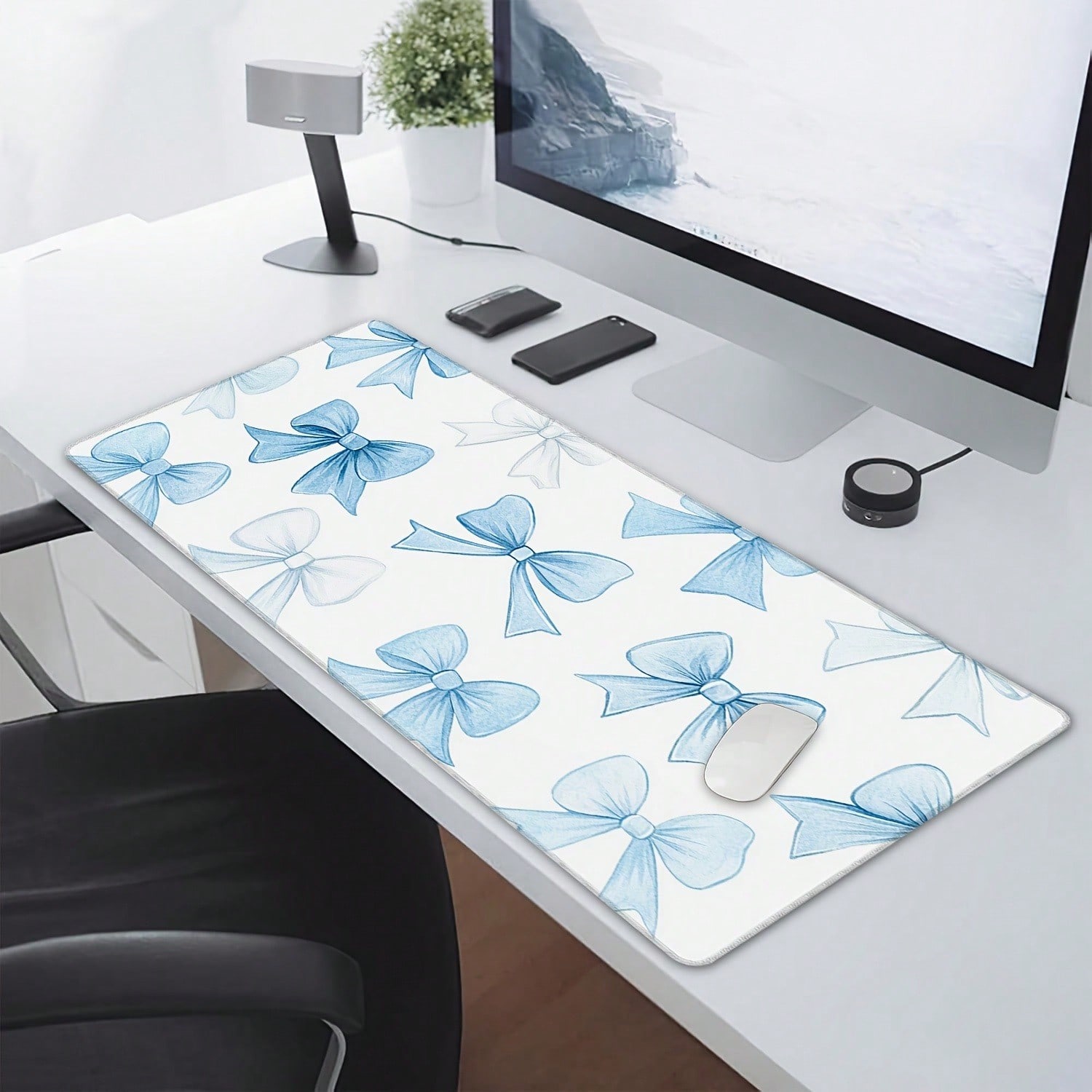 1 Pc Non-Slip Rubber Desk Mat  - Gaming Keyboard Blue avaliação e preço