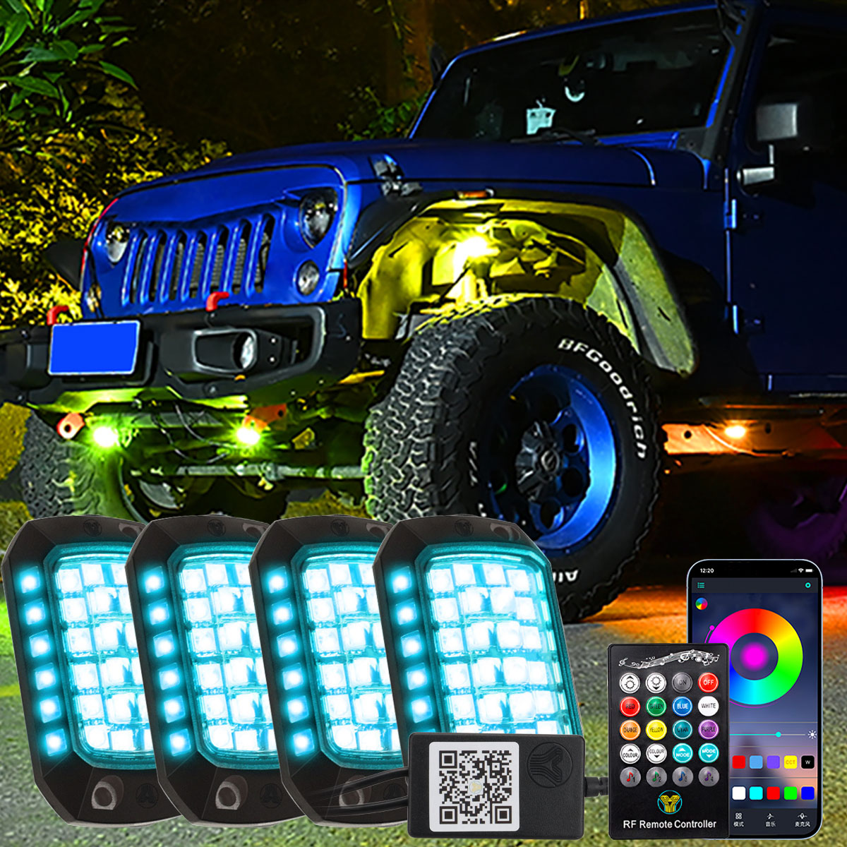 Car RGB LED Chassis Light Stri - Rgb Underglow Strip avaliação e preço