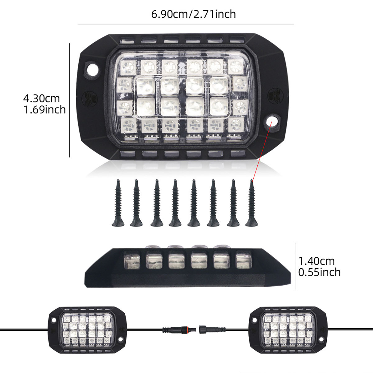 Car RGB LED Chassis Light Stri - Rgb Underglow Strip avaliação e preço
