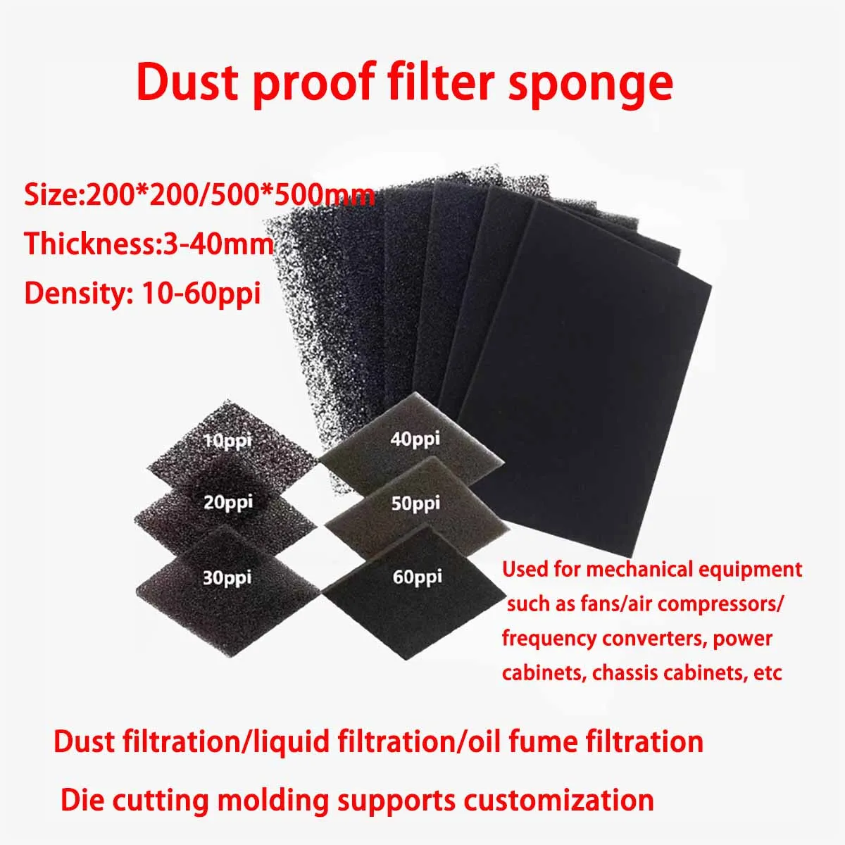 Aperture Dustproof Filter Spon - Polyurethane Foam Sheet avaliação e preço