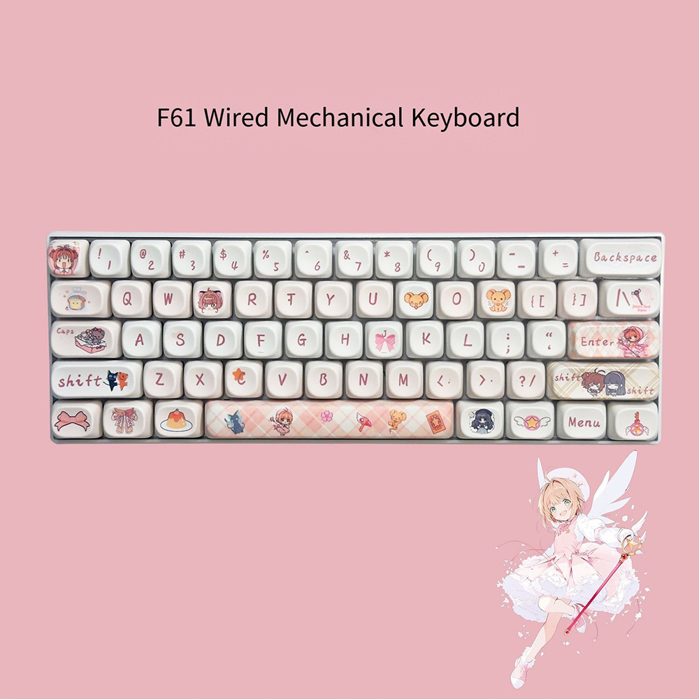 Cardcaptor Sakura 61 Keys Mech - Gaming Keyboard No Rgb avaliação e preço