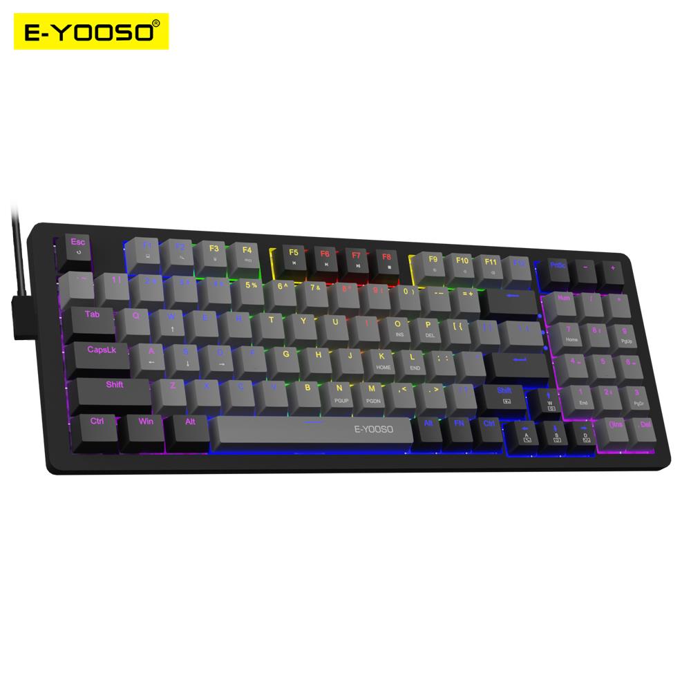 E-YOOSO Z94 USB Mechanical Gam - Gaming Keyboard Blue Switches avaliação e preço